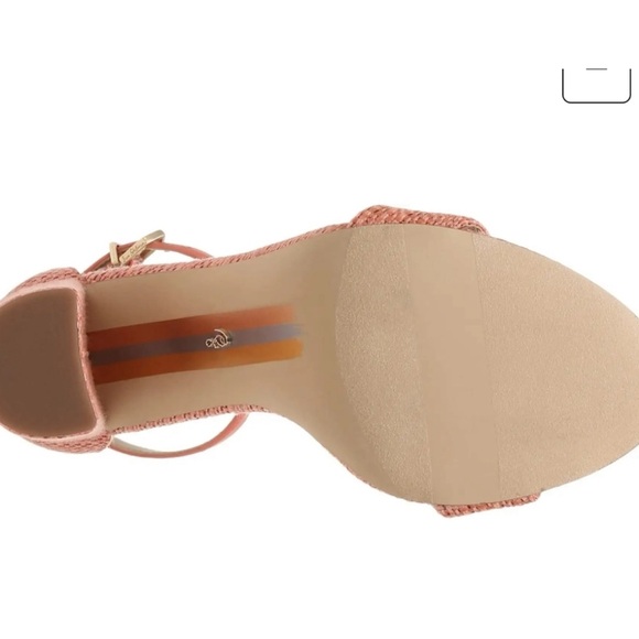 BN Sam Edelman Yaro Perla Block Textured Heel Sandal Various - Picture 12 of 15